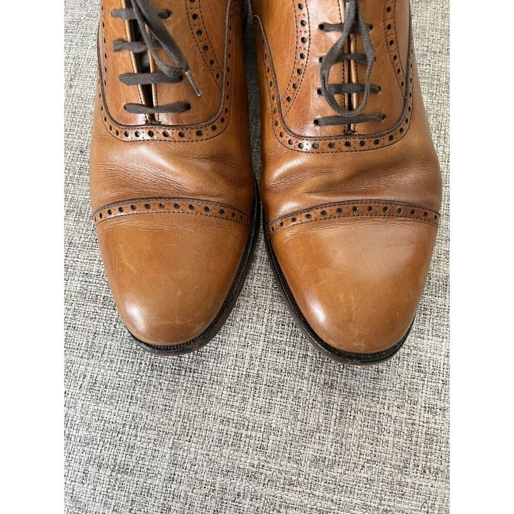 Alfred Sargent Blenheim Brogue Lace Up Shoes Brown UK 9 US 10 England